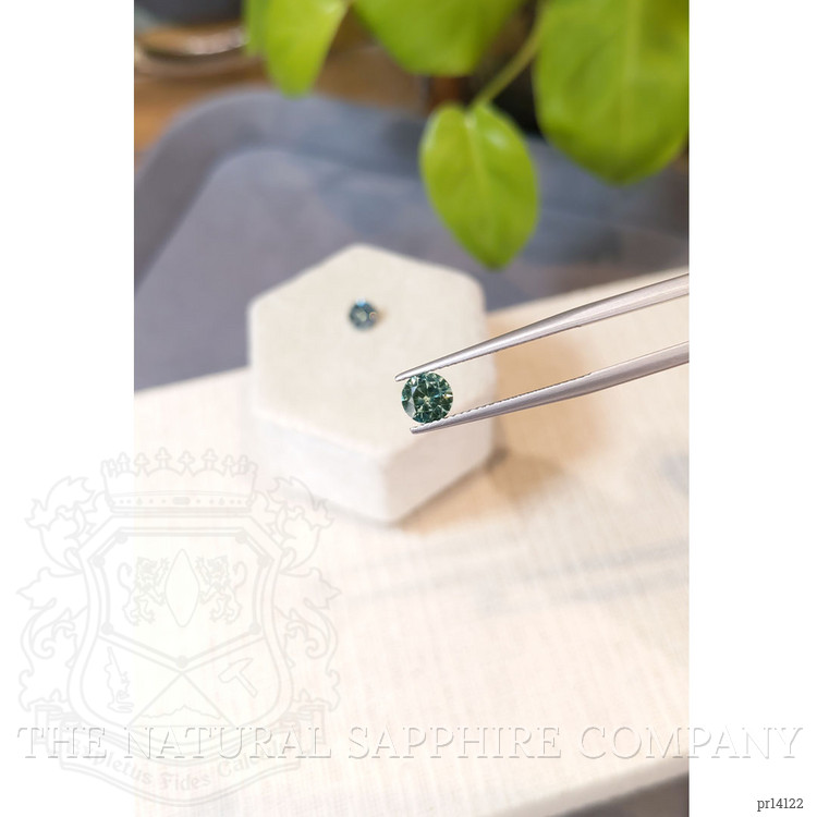 1.43 Ct.Tw. Bluish Green Sapphire Pair from Montana