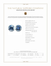 0.63 Ct.Tw.Total Carat Weight Greenish Blue Sapphire Pair from Montana Scan Report