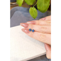 2.03 Ct.Tw.Total Carat Weight Greenish Blue Sapphire Pair from Montana Life Style