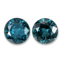 0.74&nbsp;Ct.Tw.Total Carat Weight Bluish Green Sapphire Pair from Ceylon (Sri Lanka) Video