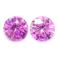 0.91&nbsp;Ct.Tw.Total Carat Weight Purplish Pink Sapphire Pair from Ceylon (Sri Lanka) Video
