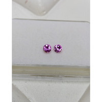 0.91&nbsp;Ct.Tw.Total Carat Weight Purplish Pink Sapphire Pair from Ceylon (Sri Lanka) Life Style