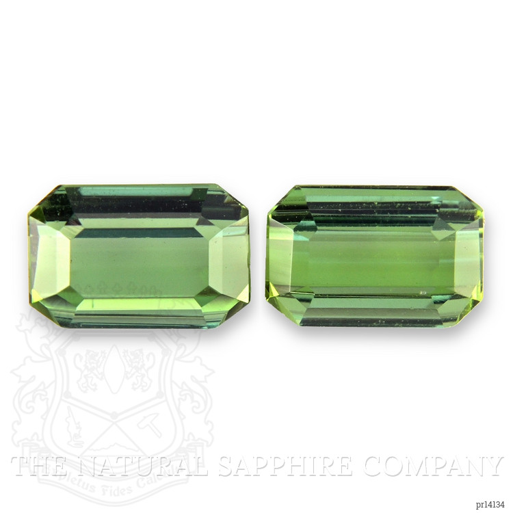 1.25 Ct.Tw. Green Tourmaline Pair from Brazil