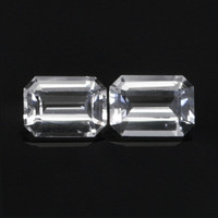 2.04&nbsp;Ct.Tw.Total Carat Weight White Sapphire Pair from Ceylon (Sri Lanka) Video