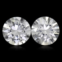 1.15&nbsp;Ct.Tw.Total Carat Weight White Sapphire Pair from Ceylon (Sri Lanka) Video
