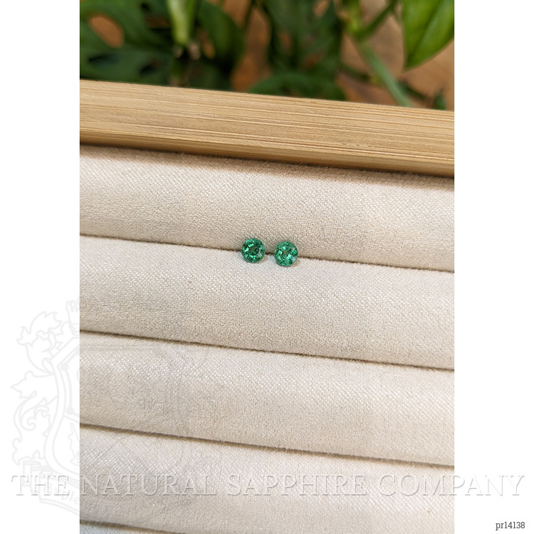 0.49 Ct.Tw. Emerald Pair from Zambia