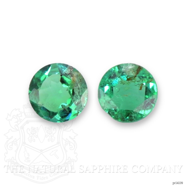 0.34 Ct.Tw. Emerald Pair from Zambia