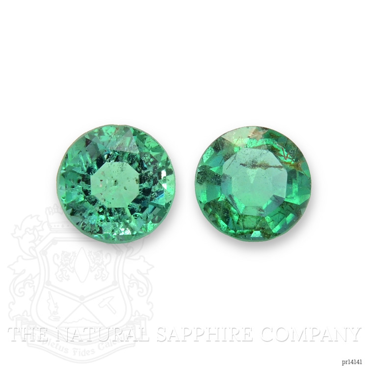 0.56 Ct.Tw. Emerald Pair from Zambia
