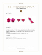 0.82&nbsp;Ct.Tw.Total Carat Weight Pinkish Red Ruby Pair from Burma (Myanmar) Appraisal