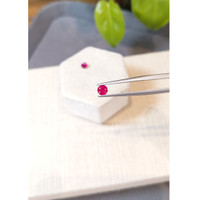 0.82&nbsp;Ct.Tw.Total Carat Weight Pinkish Red Ruby Pair from Burma (Myanmar) Life Style