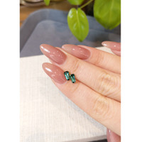 0.93&nbsp;Ct.Tw.Total Carat Weight Bluish Green Tourmaline Pair from Brazil Life Style