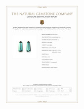 1.16&nbsp;Ct.Tw.Total Carat Weight Bluish Green Tourmaline Pair from Brazil Scan Report