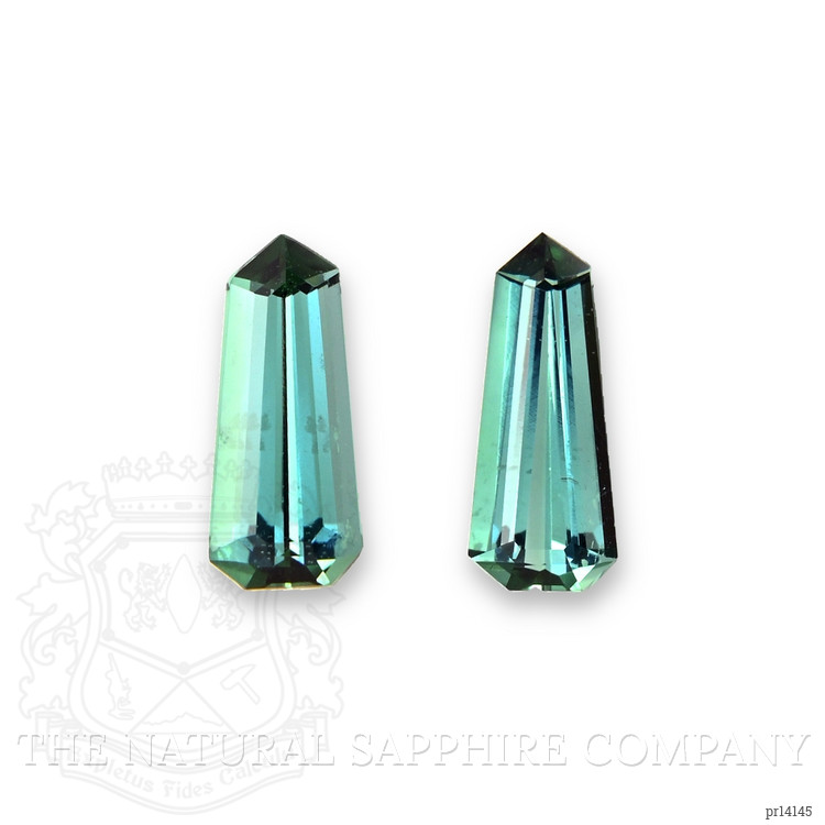 1.16 Ct.Tw. Bluish Green Tourmaline Pair from Brazil