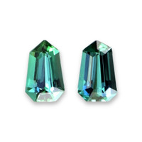 1.45&nbsp;Ct.Tw.Total Carat Weight Bluish Green Tourmaline Pair from Brazil Video