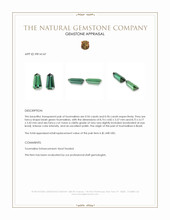 1.92 Ct.Tw.Total Carat Weight Bluish Green Tourmaline Pair from Brazil Appraisal