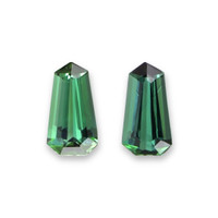 1.92 Ct.Tw.Total Carat Weight Bluish Green Tourmaline Pair from Brazil Video