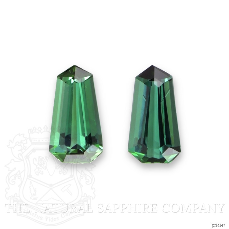 1.92 Ct.Tw. Bluish Green Tourmaline Pair from Brazil