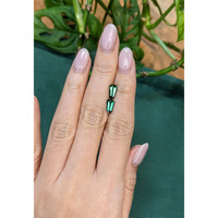 1.92&nbsp;Ct.Tw.Total Carat Weight Bluish Green Tourmaline Pair from Brazil Life Style