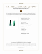 3.52&nbsp;Ct.Tw.Total Carat Weight Bluish Green Tourmaline Pair from Brazil Scan Report