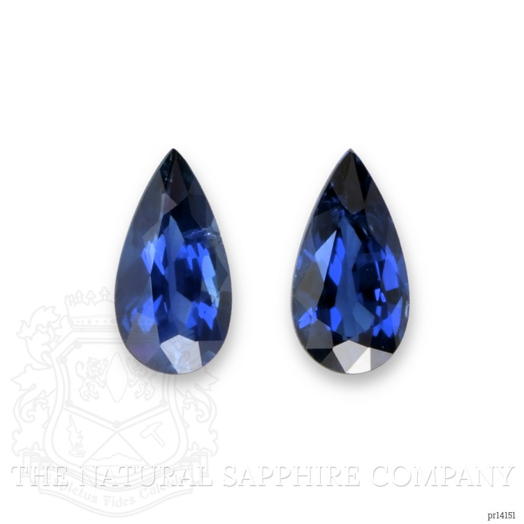 1.82 Ct.Tw. Blue Sapphire Pair from Ceylon (Sri Lanka)