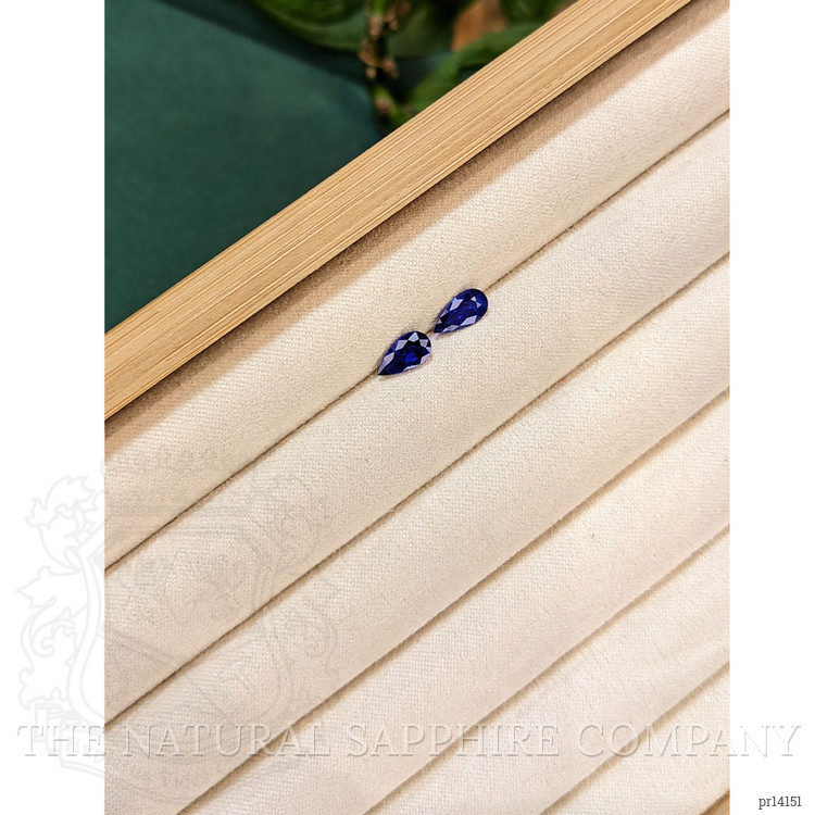1.82 Ct.Tw. Blue Sapphire Pair from Ceylon (Sri Lanka)