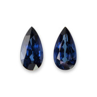 2.02&nbsp;Ct.Tw.Total Carat Weight Blue Sapphire Pair from Ceylon (Sri Lanka) Video
