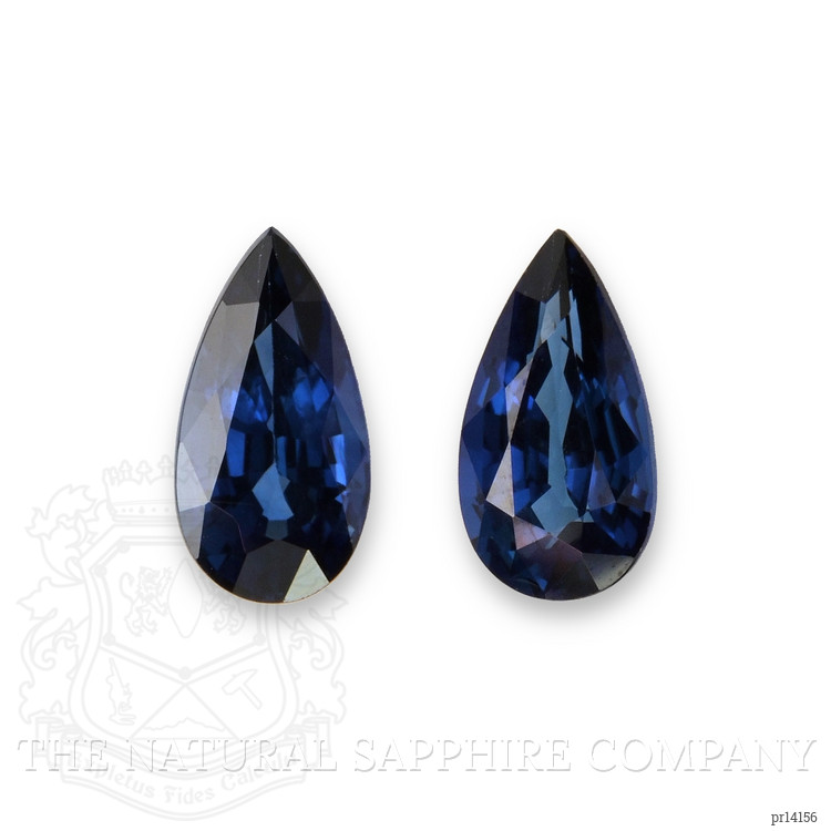 2.02 Ct.Tw. Blue Sapphire Pair from Ceylon (Sri Lanka)
