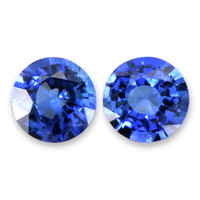 2.04&nbsp;Ct.Tw.Total Carat Weight Blue Sapphire Pair from Ceylon (Sri Lanka) Video