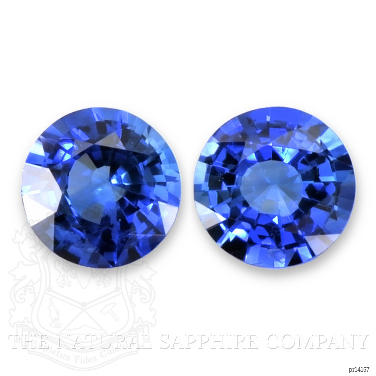2.04 Ct.Tw. Blue Sapphire Pair from Ceylon (Sri Lanka)