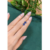 2.04&nbsp;Ct.Tw.Total Carat Weight Blue Sapphire Pair from Ceylon (Sri Lanka) Life Style