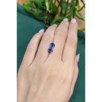 2.04&nbsp;Ct.Tw.Total Carat Weight Blue Sapphire Pair from Ceylon (Sri Lanka) Life Style