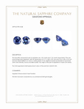 2.29&nbsp;Ct.Tw.Total Carat Weight Blue Sapphire Pair from Ceylon (Sri Lanka) Appraisal