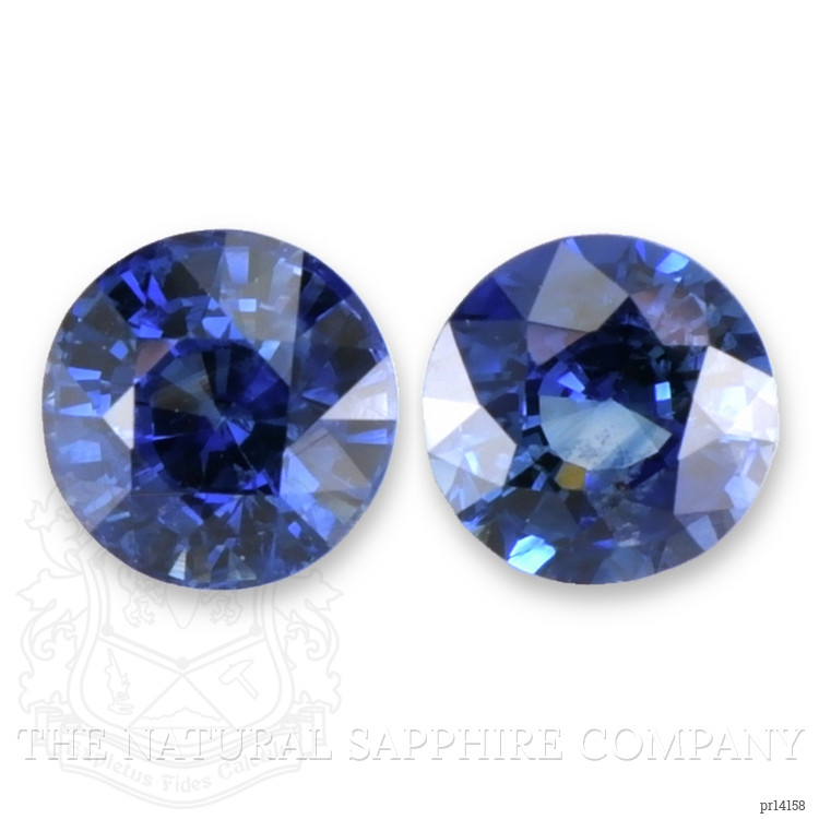 2.29 Ct.Tw. Blue Sapphire Pair from Ceylon (Sri Lanka)