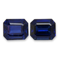 3.26&nbsp;Ct.Tw.Total Carat Weight Blue Sapphire Pair from Ceylon (Sri Lanka) Video