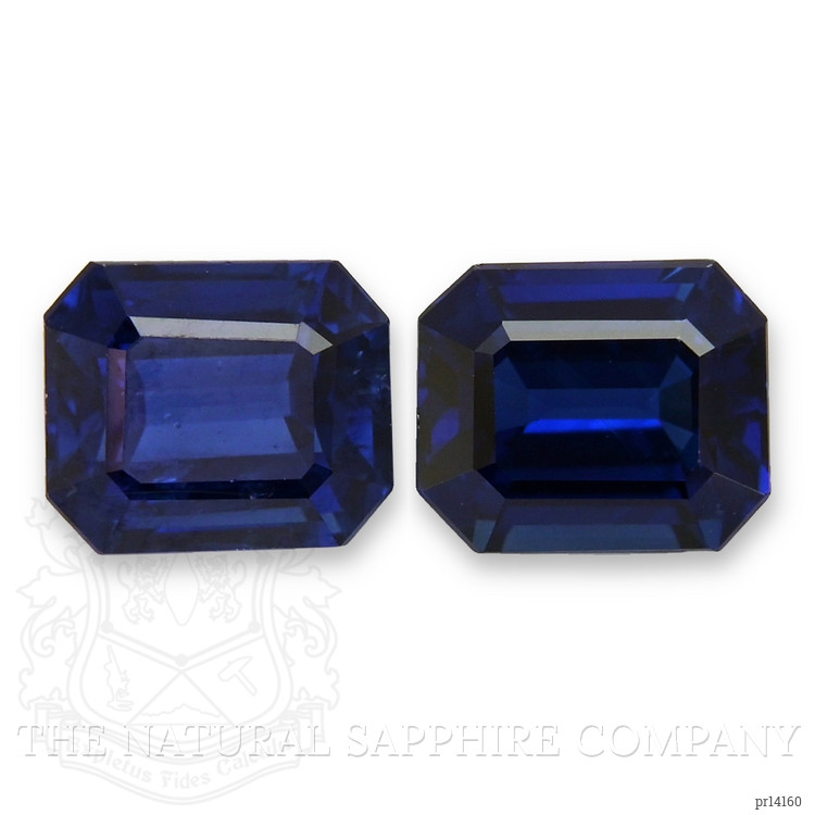 3.26 Ct.Tw. Blue Sapphire Pair from Ceylon (Sri Lanka)