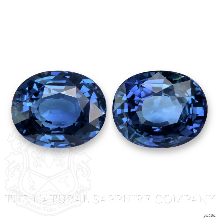 4.38 Ct.Tw. Blue Sapphire Pair from Ceylon (Sri Lanka)