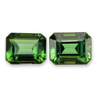 2.62 Ct.Tw.Total Carat Weight Green Tourmaline Pair from Brazil Video