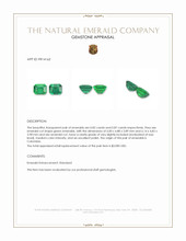 1.69 Ct.Tw.Total Carat Weight Emerald Pair from Colombia Appraisal