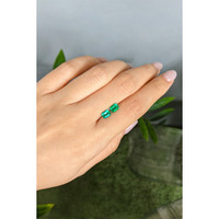 1.69 Ct.Tw.Total Carat Weight Emerald Pair from Colombia Life Style