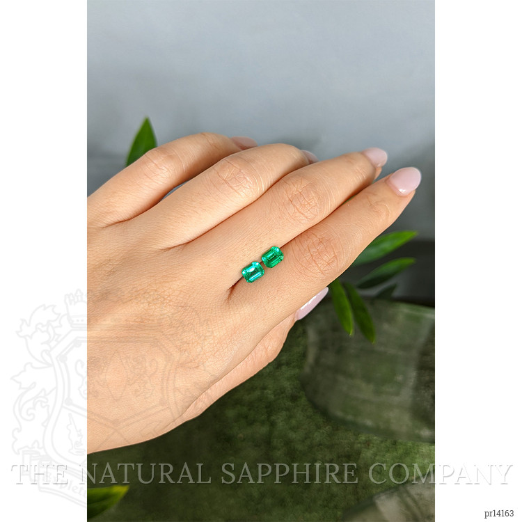 1.69 Ct.Tw. Emerald Pair from Colombia