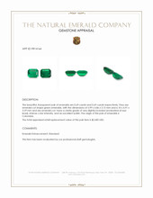 1.38 Ct.Tw.Total Carat Weight Emerald Pair from Colombia Appraisal