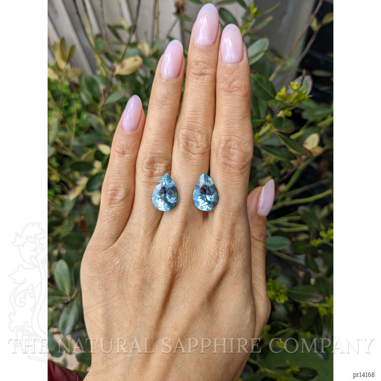 11.18 Ct.Tw. Blue Aquamarine Pair from Brazil