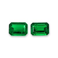 2.19 Ct.Tw.Total Carat Weight Emerald Pair from Colombia Video