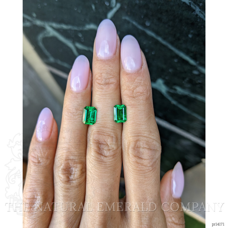 2.19 Ct.Tw. Emerald Pair from Colombia