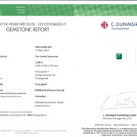 5.25 Ct.Tw.Total Carat Weight Emerald Pair from Colombia - Muzo Scan Report