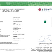 5.25&nbsp;Ct.Tw.Total Carat Weight Emerald Pair from Colombia - Muzo Scan Report