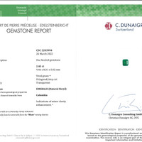 5.35&nbsp;Ct.Tw.Total Carat Weight Emerald Pair from Colombia - Muzo Scan Report