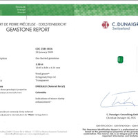 6.23 Ct.Tw.Total Carat Weight Emerald Pair from Colombia Scan Report