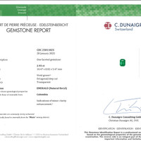 6.23 Ct.Tw.Total Carat Weight Emerald Pair from Colombia Scan Report