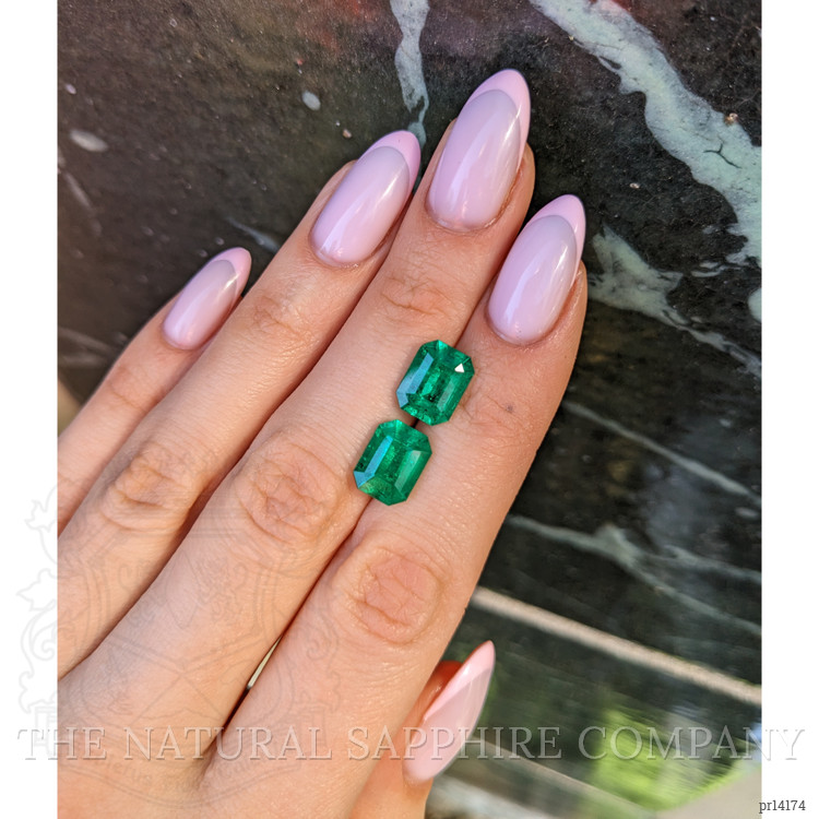6.23 Ct.Tw. Emerald Pair from Colombia